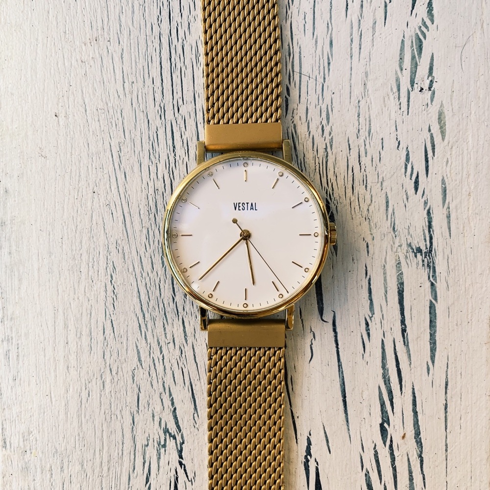 Gold Vestal wrist watch